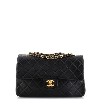 CC Vintage Classic Double Flap Bag Quilted Lambskin Medium