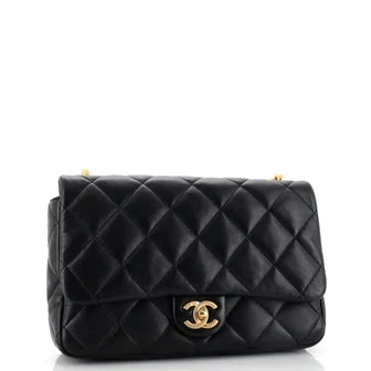 CC Funky Town Flap Bag Quilted Lambskin Large