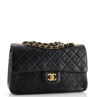 CC Vintage Classic Double Flap Bag Quilted Lambskin Medium