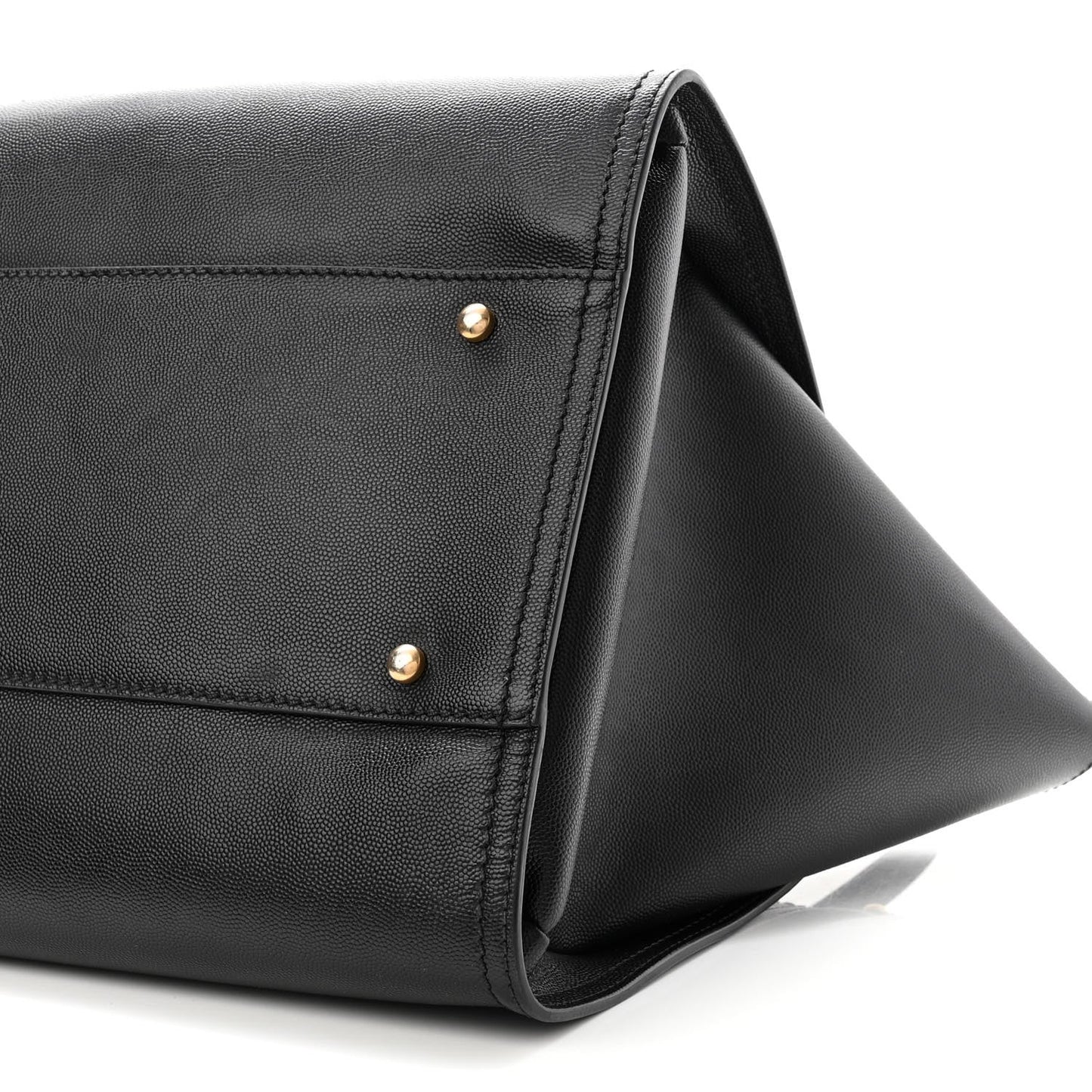 cc Caviar Medium Studded Deauville Tote Black