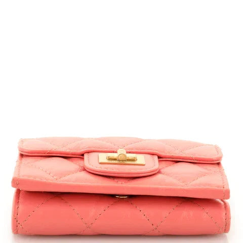 CC Reissue Compact Wallet Quilted Aged Calfskin