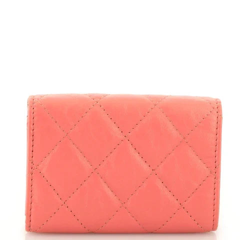 CC Reissue Compact Wallet Quilted Aged Calfskin