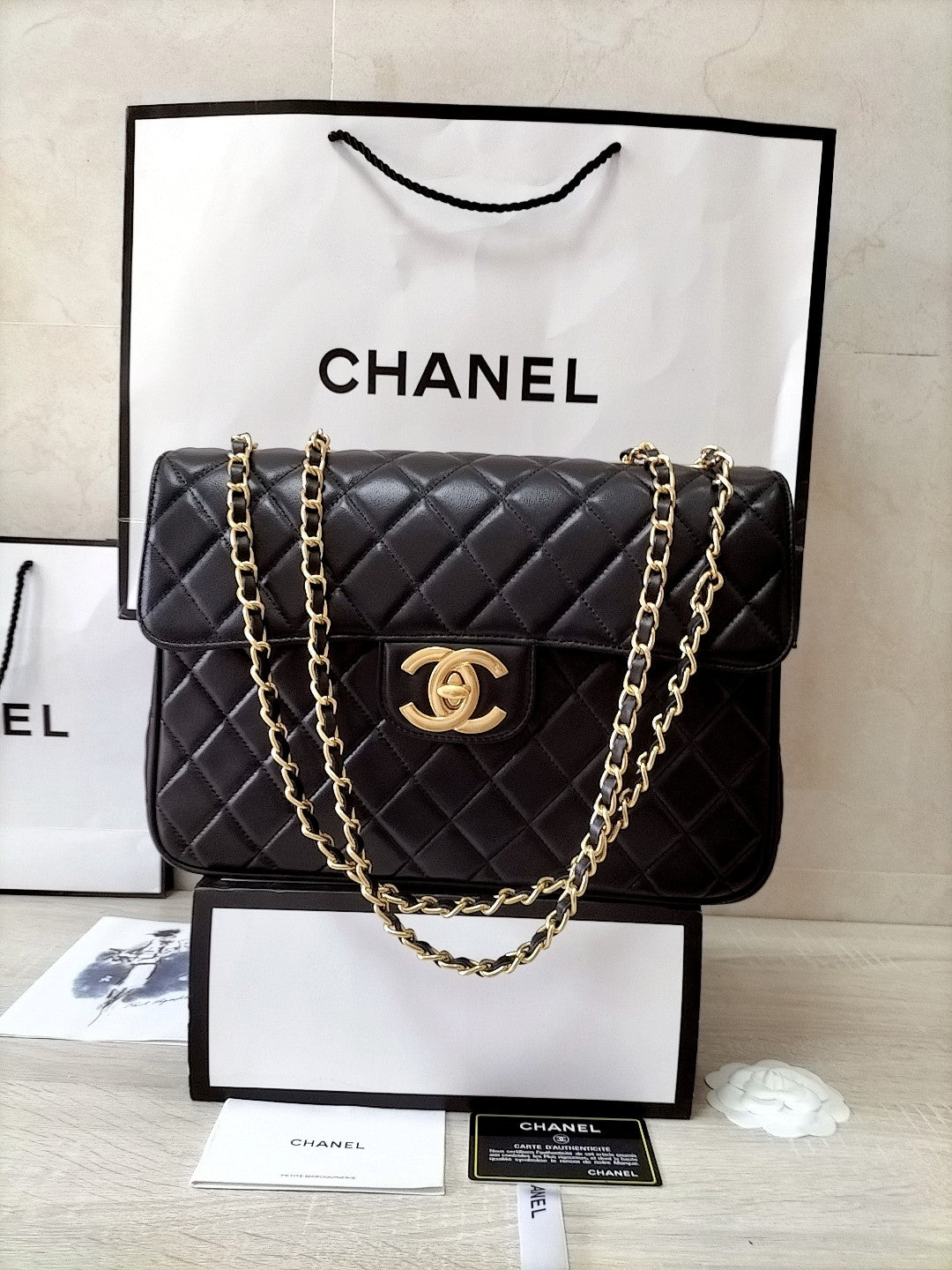 CC Classic Flap Bag size; 30*21*8cm