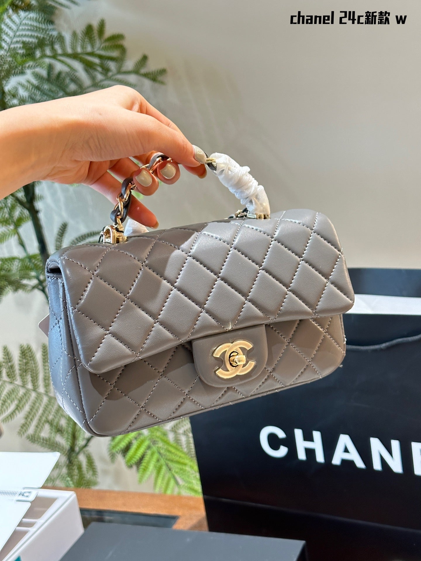 CC HANDLE MINI CF bag size: 20*12*6CM