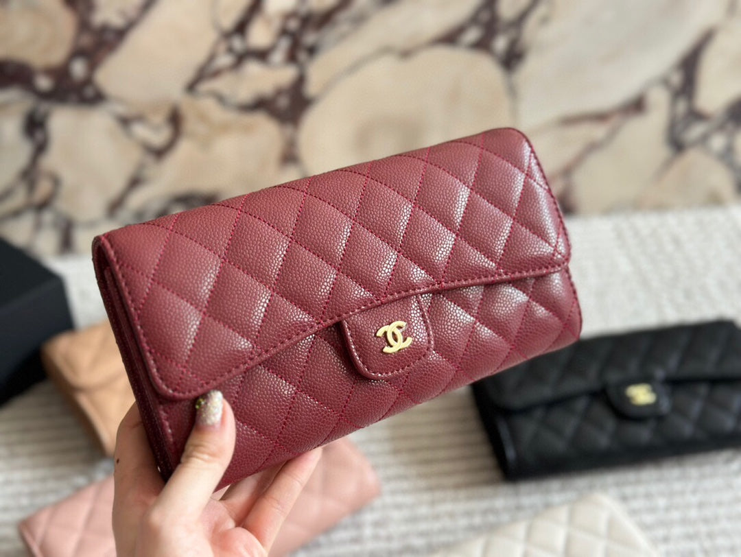 Cc new arrival woc caviar leather bag size: 22cm